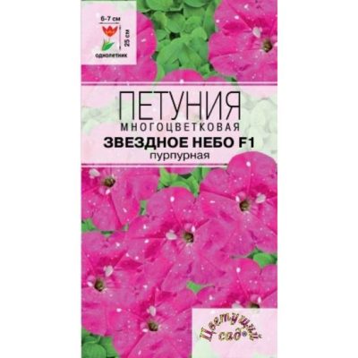 Петуния Звездное небо F1 пурпурная 7шт 25см (Цвет сад)