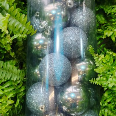 Украшение новогоднее "Шар", набор из 24 шт, D 6 см, L14 W14 H30,5 см