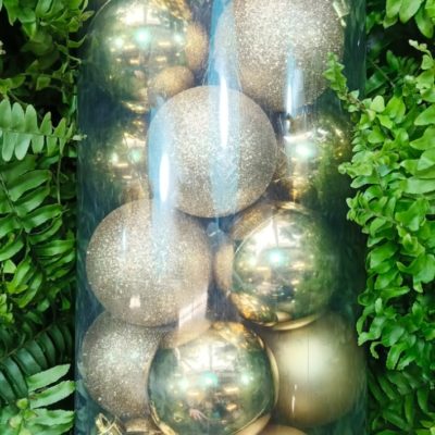 Украшение новогоднее "Шар", набор из 24 шт, D 6 см, L14 W14 H31 см